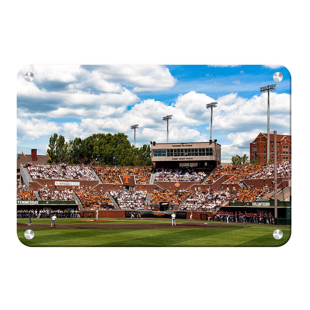 Tennessee Volunteers - Checkered Lindsey Nelson Stadium - Vol Wall Art #Canvas