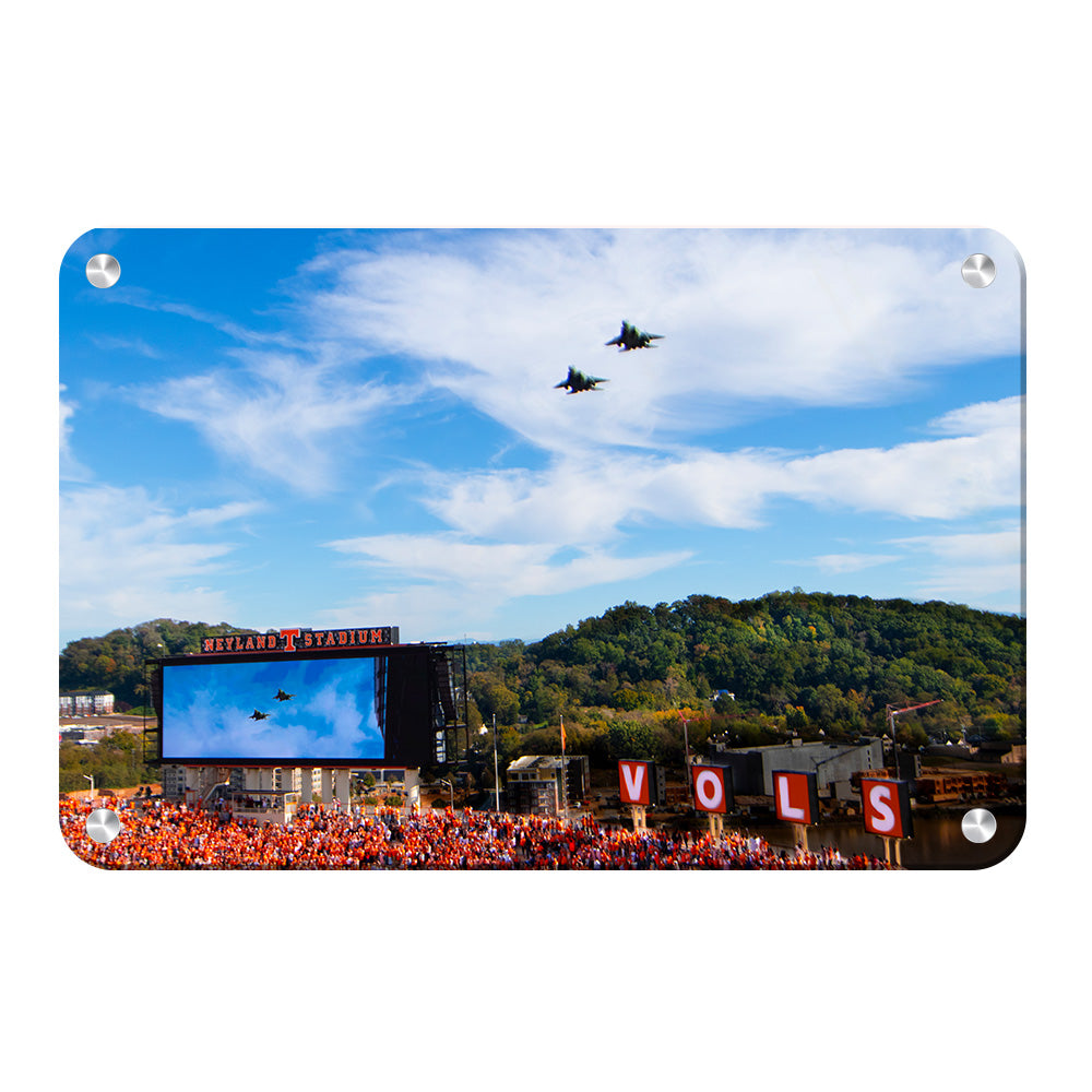 Tennessee Volunteers - Vols Fly Over - Vol Wall Art #Canvas 