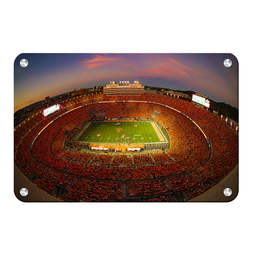 Tennessee Volunteers - Fisheye View of the Orange Out - Vol Wall Art #Metal