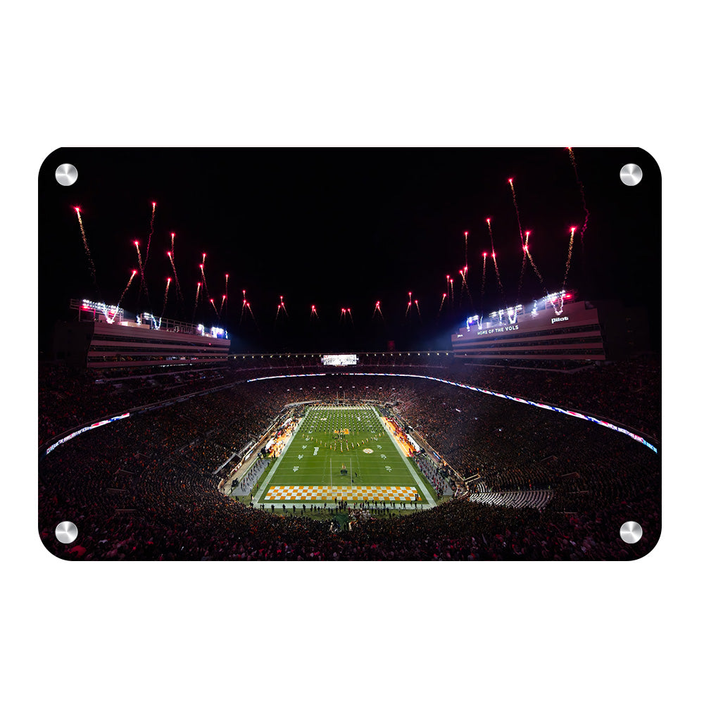 Tennessee Volunteers - Bombs Bursting in Air - Vol Wall Art #Metal