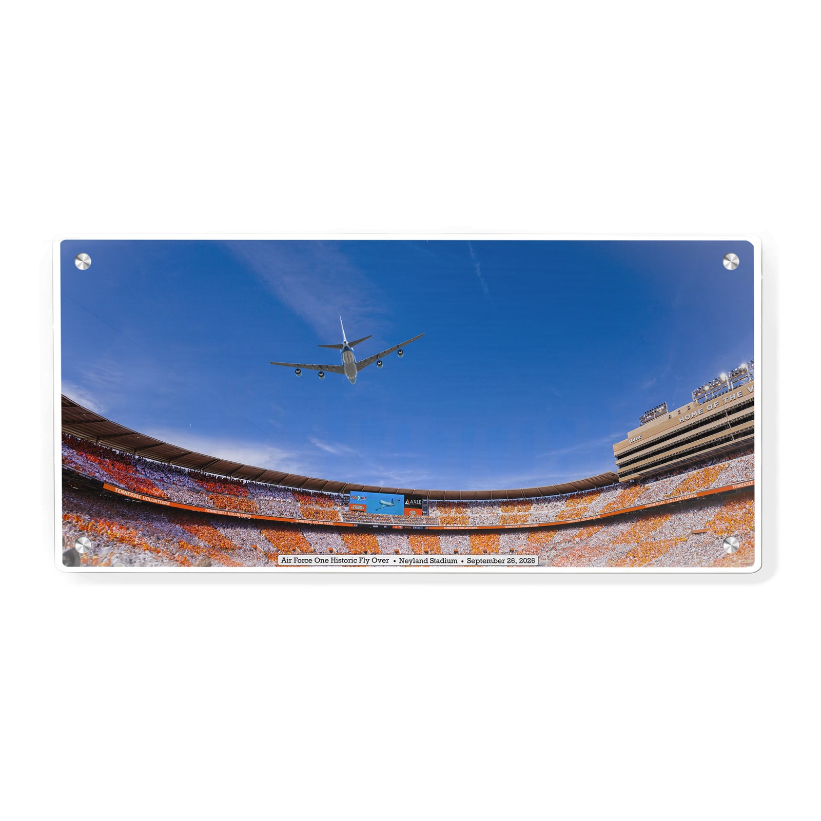 Tennessee Volunteers - Air Force One Flyover Neyland Stadium Panoramic - College Wall Art #Canvas