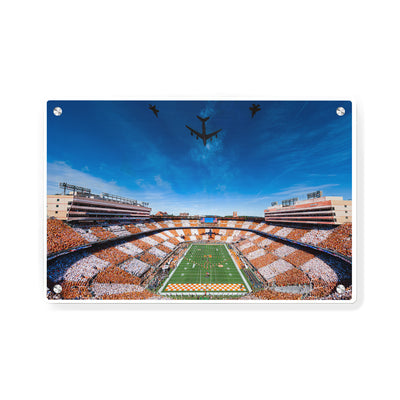 Tennessee Volunteers - National Anthem Flyover - Vol Wall Art #Metal