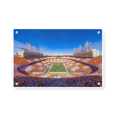 Tennessee Volunteers - Checker Neyland It's Football Time in Tennessee - Vol Wall Art  #Metal