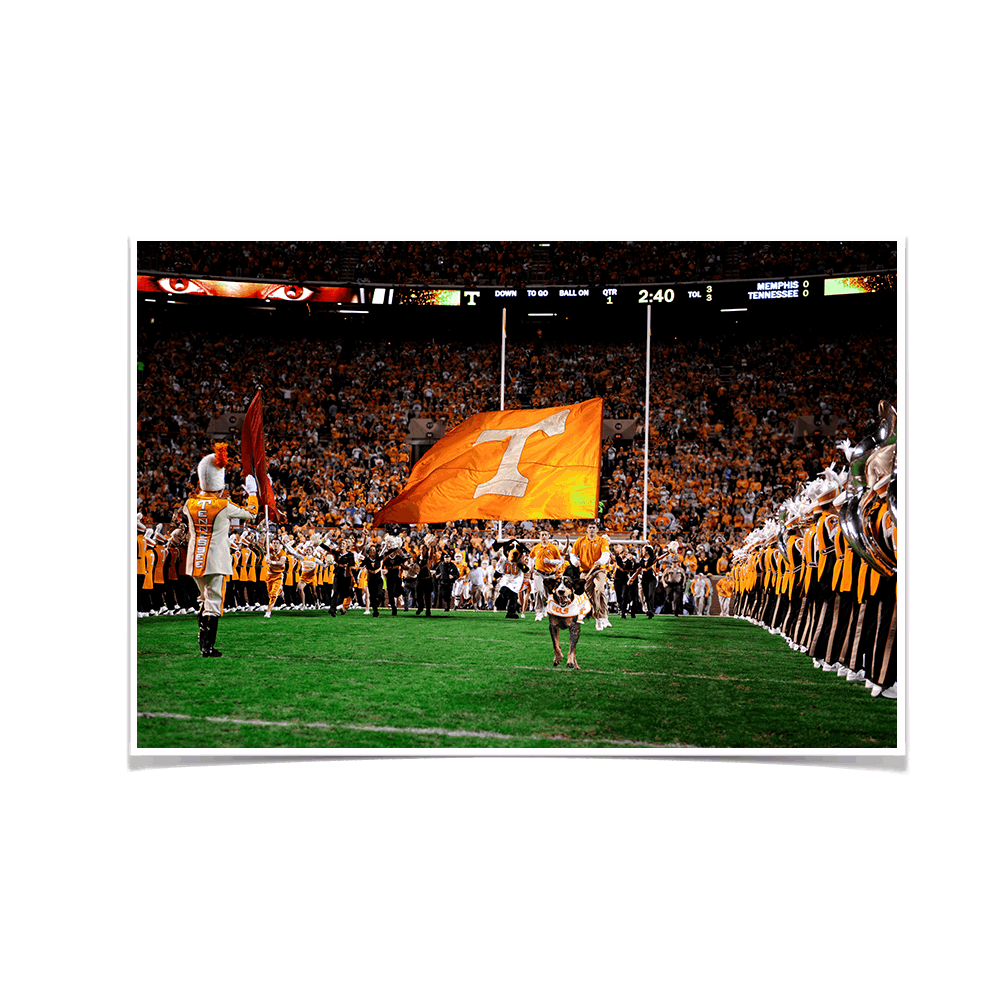 Tennessee Volunteers - Eyes on Tennessee - College Wall Art #Canvas