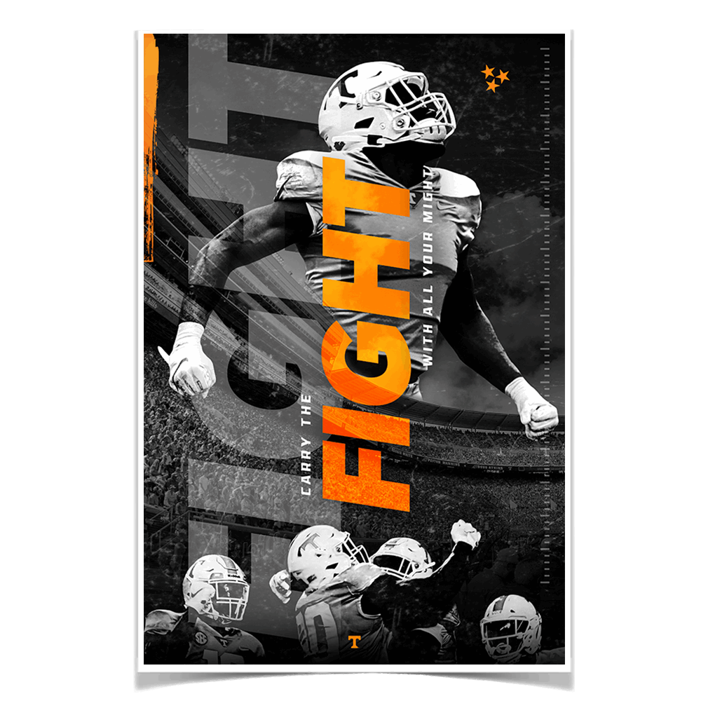 Tennessee Volunteers - Fight - College Wall Art #Canvas