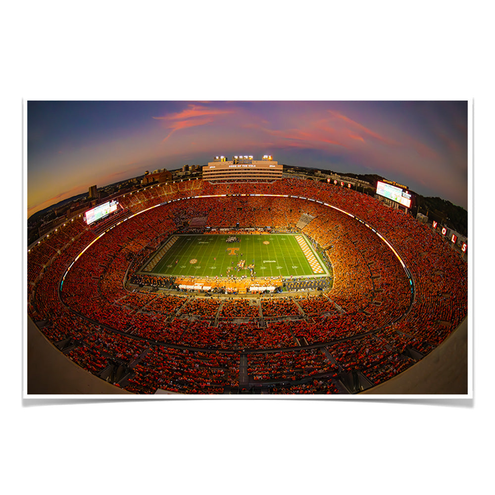 Tennessee Volunteers - Fisheye View of the Orange Out - Vol Wall Art #Canvas