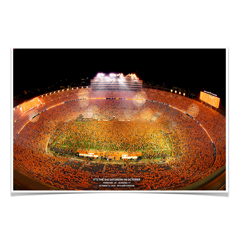 Tennessee Volunteers - It's the 3rd Saturday in October 2024 and the Goal Posts are Coming Down - Vol Wall Art #Canvas