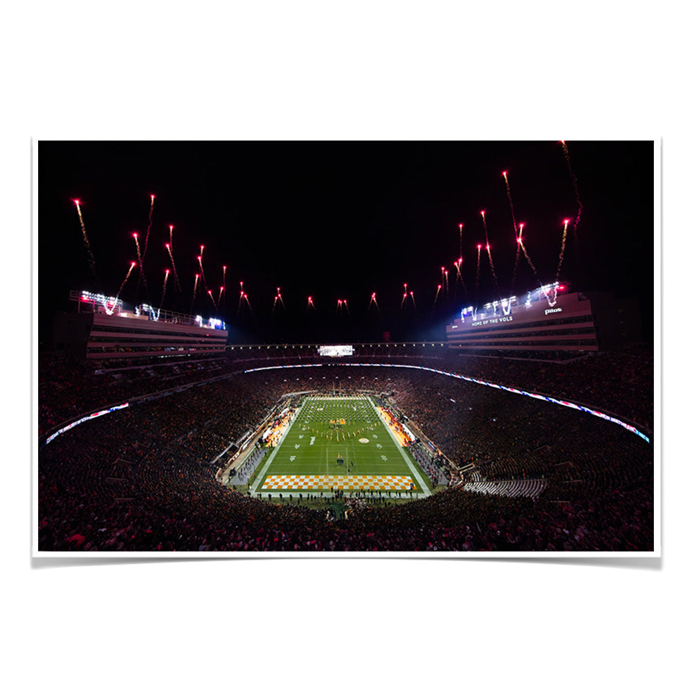 Tennessee Volunteers - Bombs Bursting in Air - Vol Wall Art #Poster