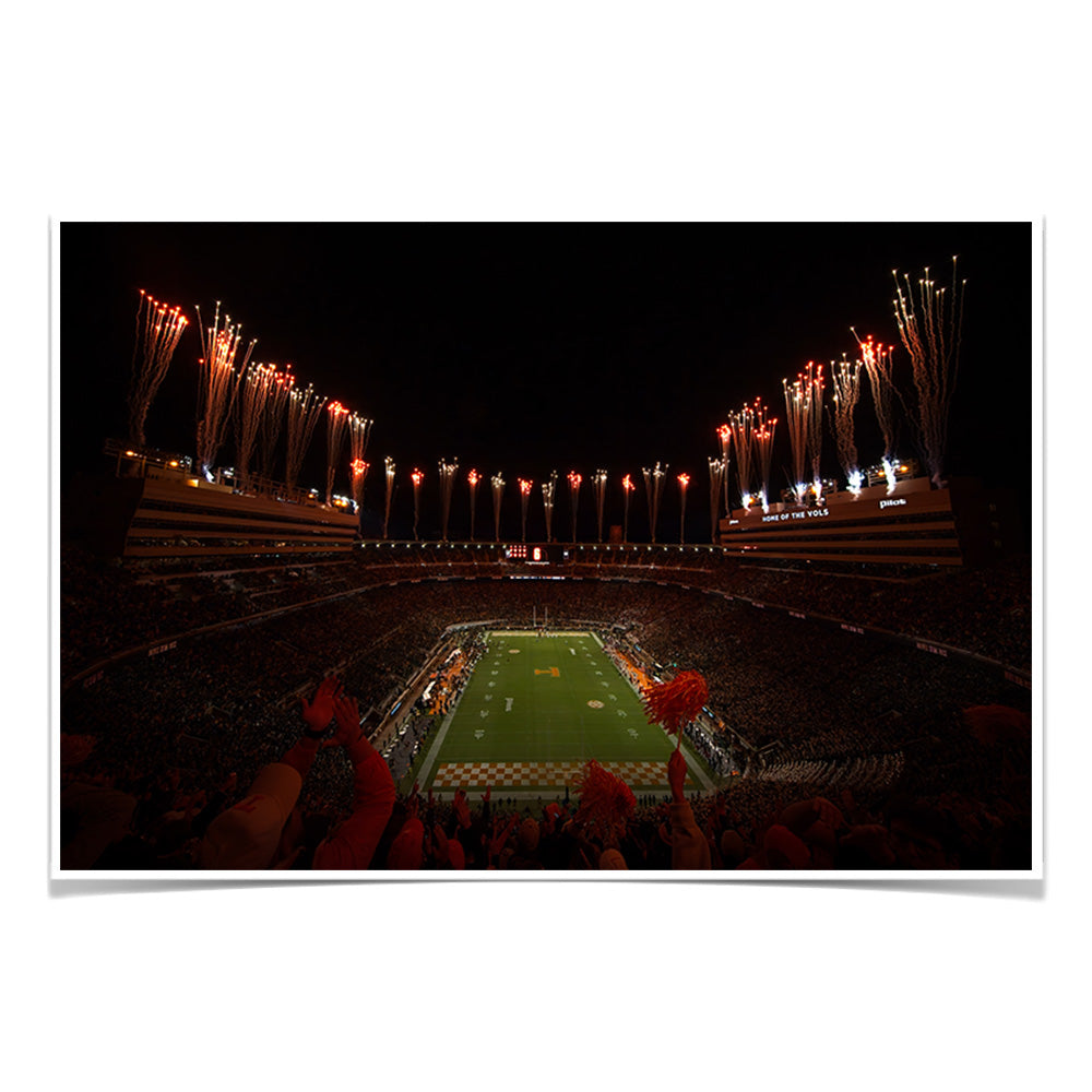 Tennessee Volunteers - Give Him Six Dark Mode - Vol Wall Art #Poster
