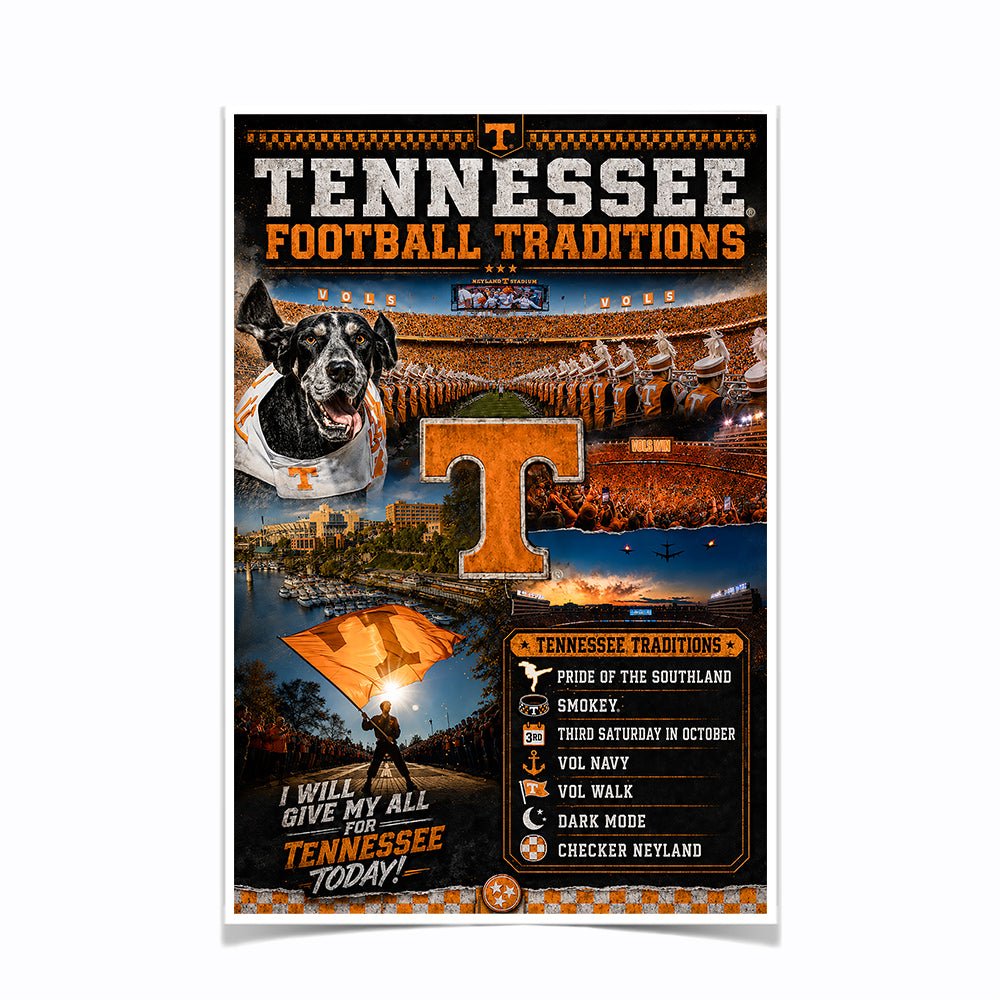 Tennessee Volunteers - Tennessee Traditions - Vol Wall Art #Canvas