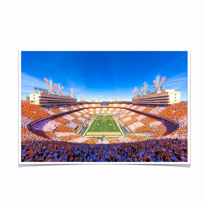 Tennessee Volunteers - Checker Neyland It's Football Time in Tennessee - Vol Wall Art  #Poster