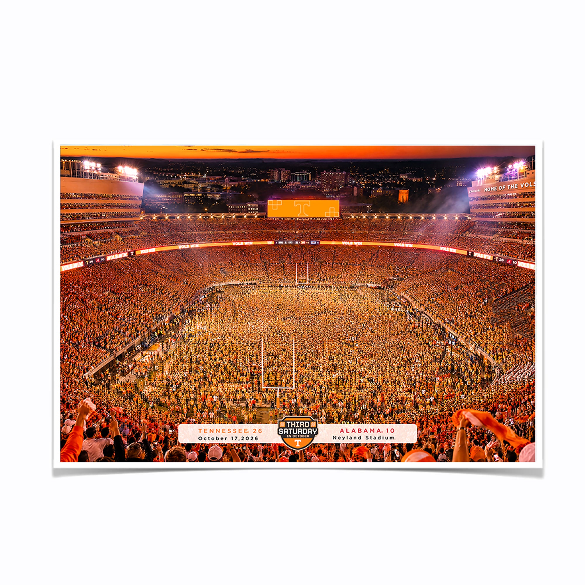 Tennessee Volunteers - Third Saturday in October 2026 - College Wall Art #Poster