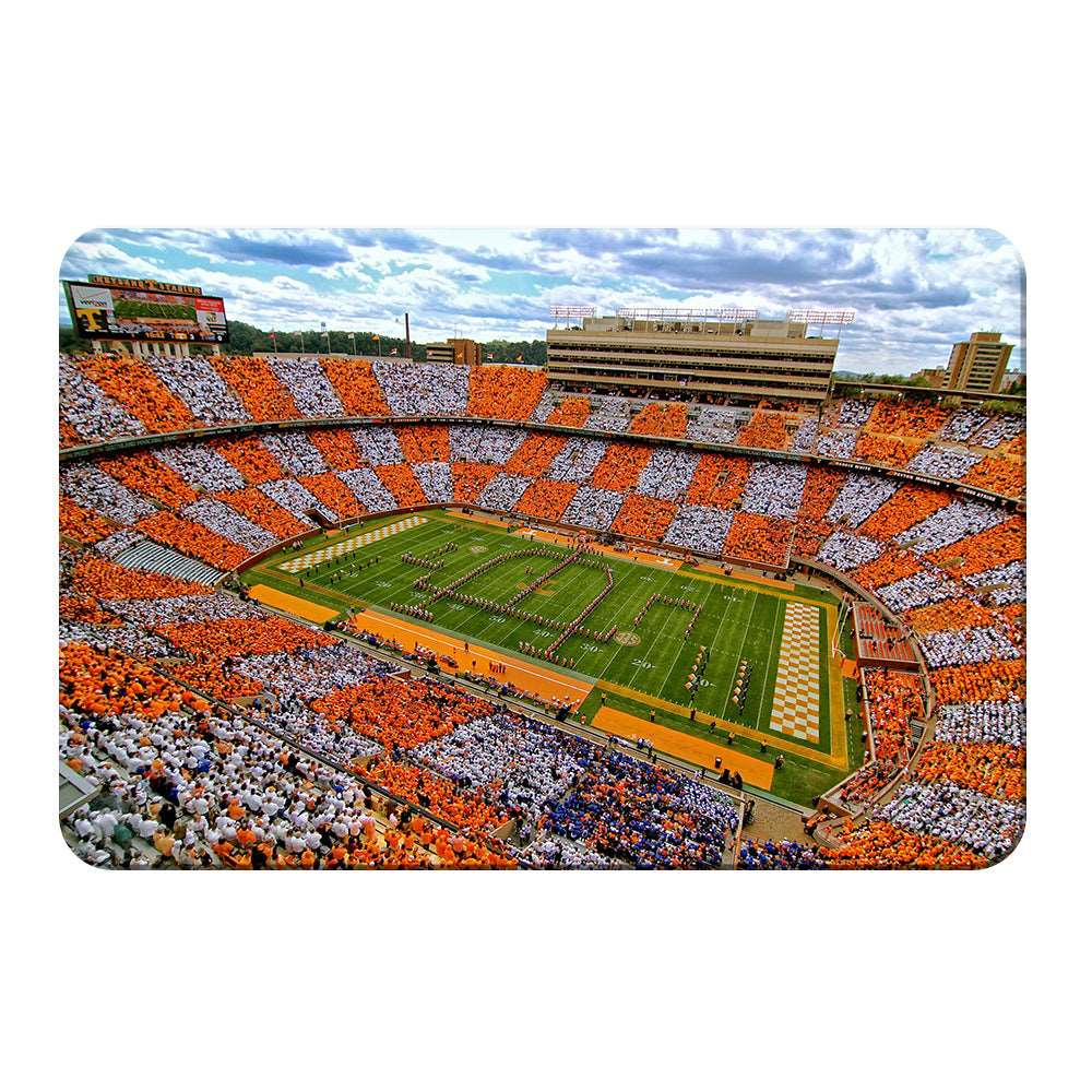 Tennessee Volunteers - Aerial Neyland Checkerboard - College Wall Art #Canvas