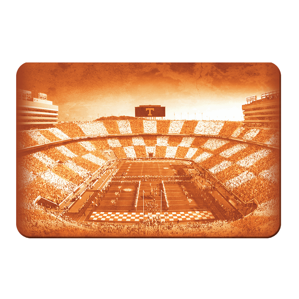 Tennessee Volunteers - Antique Neyland Checkerboard - College Wall Art #Canvas