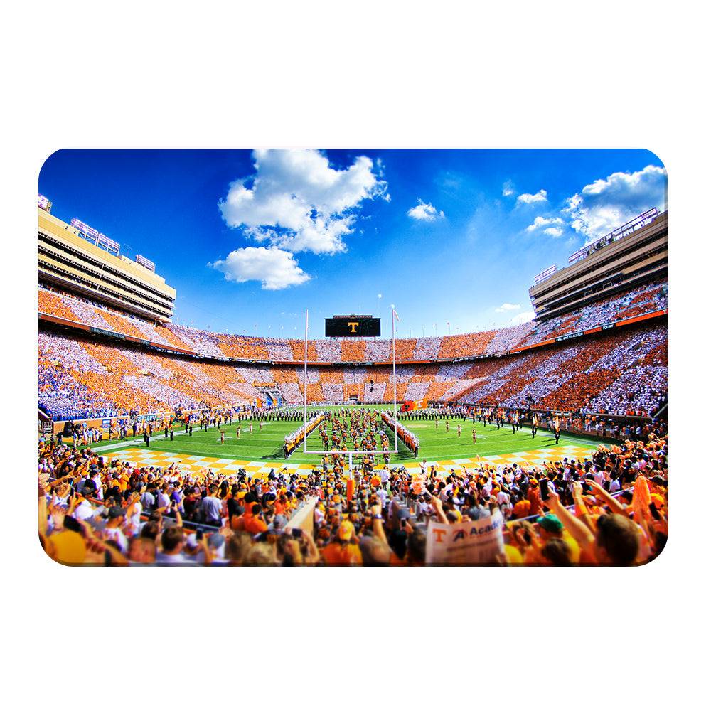 Tennessee Volunteers - Reverse Checkerboard Running thru the T - College Wall Art #Canvas