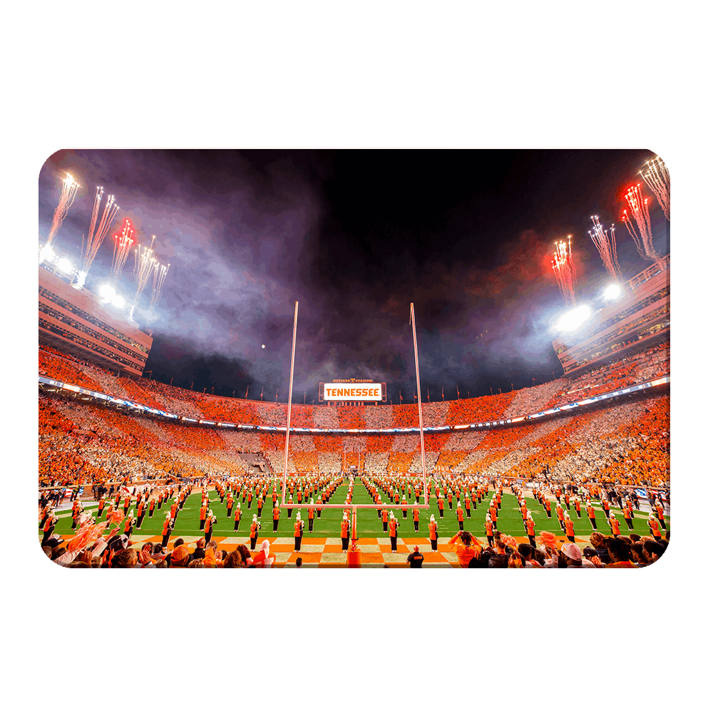 Tennessee Volunteers - Checkerboard Neyland and Pride of the Southland Band - College Wall Art #Canvas