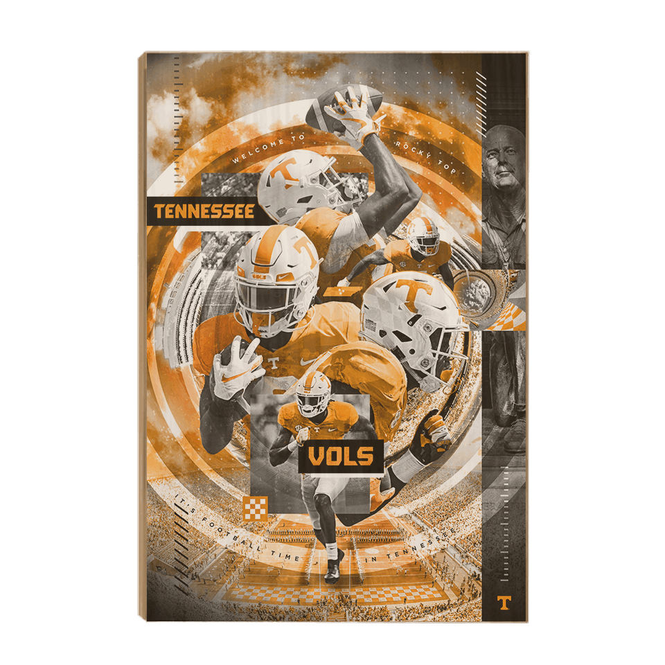  Tennessee Volunteers - Football Time - College Wall Art #Canvas