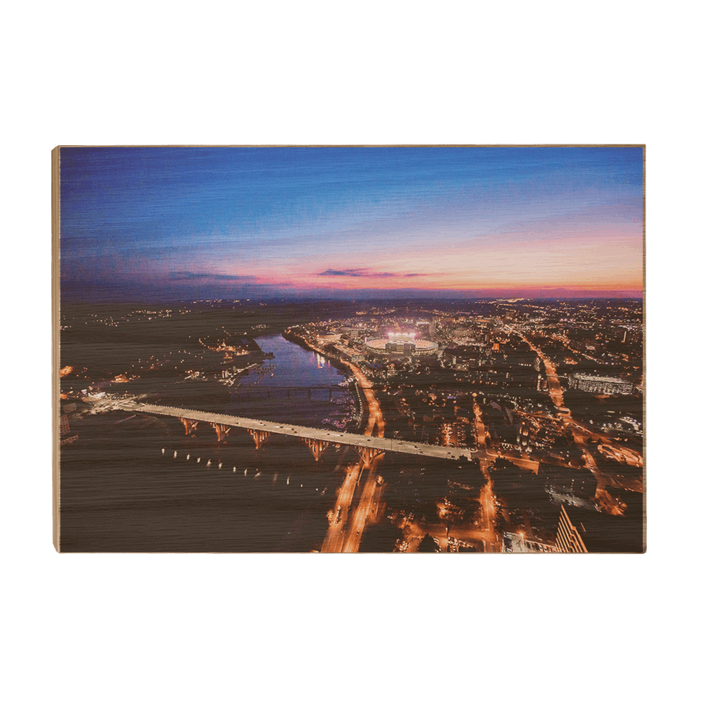 Tennessee Volunteers - Aerial sunset over Neyland - College Wall Art #Canvas