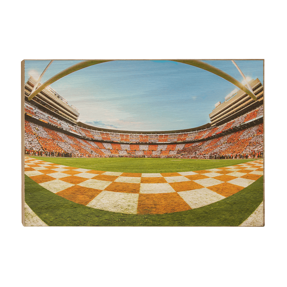 Tennessee Volunteers - Checkerboard Neyland Fisheye - College Wall Art #Canvas