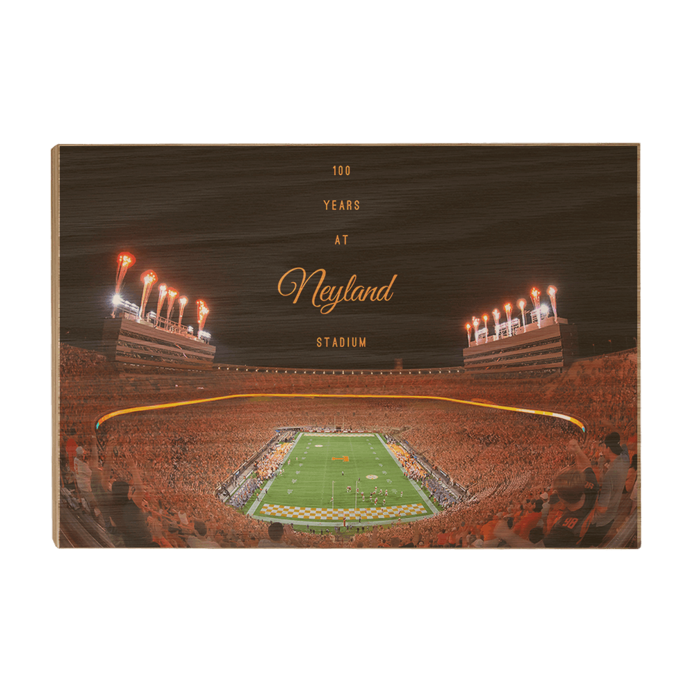 Tennessee Volunteers - 100 Years at Neyland Stadium - College Wall Art #Canvas