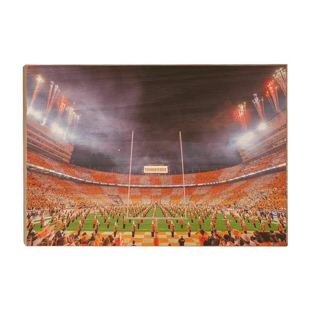 Tennessee Volunteers - Checkerboard Neyland and Pride of the Southland Band - College Wall Art #Canvas