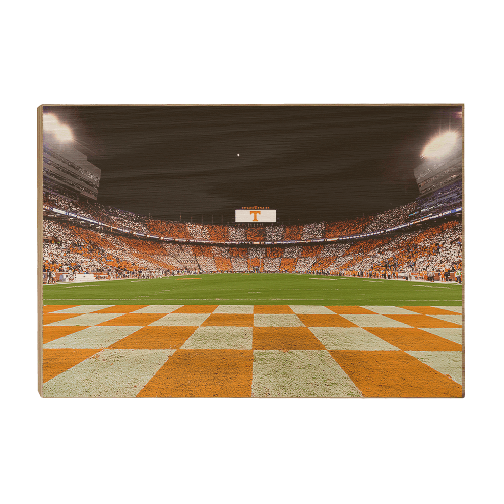 Tennessee Volunteers - Checkerboard Neyland Under the Lights - College Wall Art #Canvas