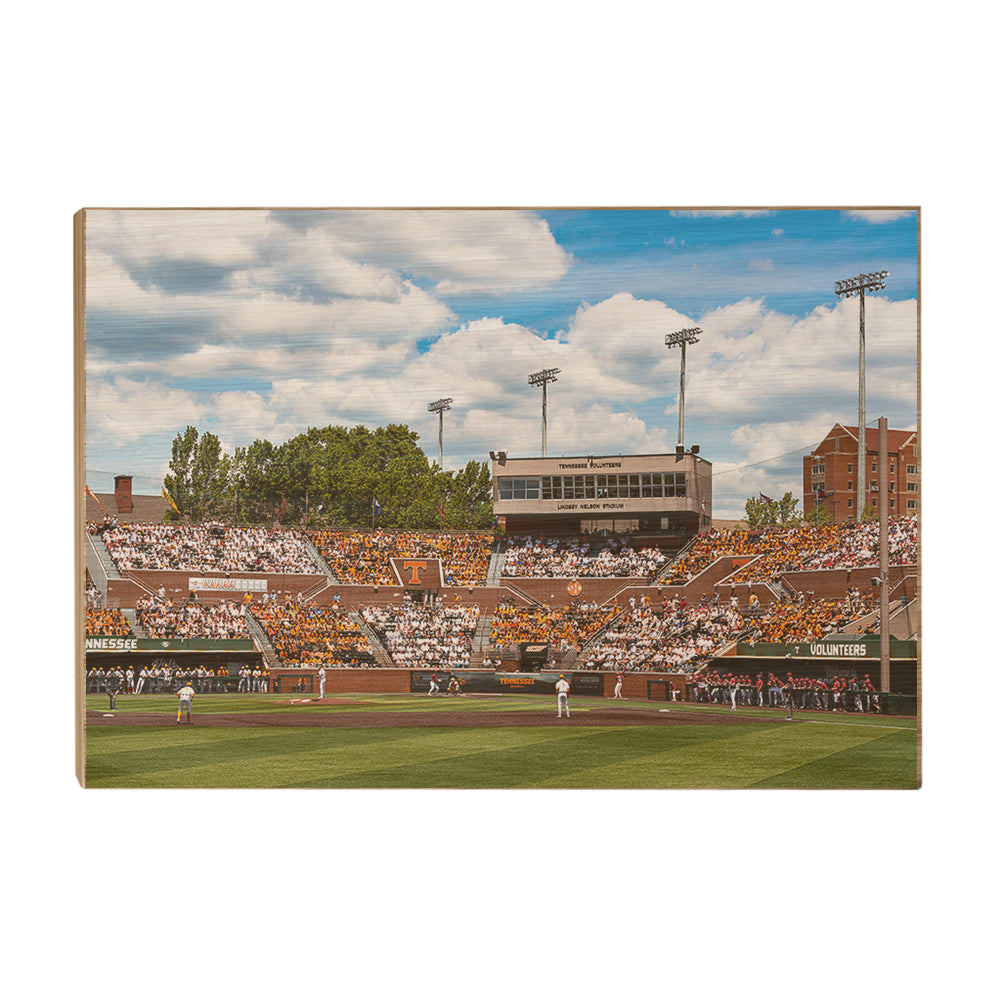 Tennessee Volunteers - Checkered Lindsey Nelson Stadium - Vol Wall Art #Canvas