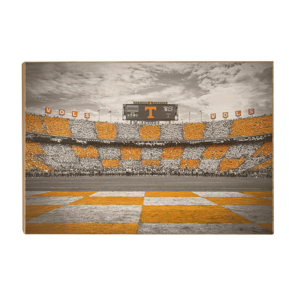 Tennessee Volunteers - Checkerboard Neyland - Vol Wall Art  #Canvas