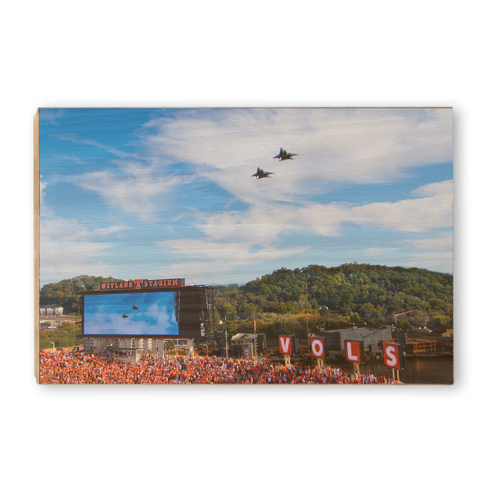 Tennessee Volunteers - Vols Fly Over - Vol Wall Art #Canvas 