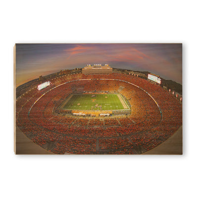 Tennessee Volunteers - Fisheye View of the Orange Out - Vol Wall Art #Wood