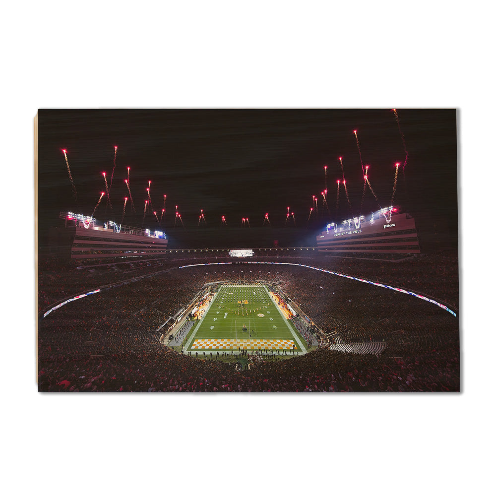 Tennessee Volunteers - Bombs Bursting in Air - Vol Wall Art #Wood