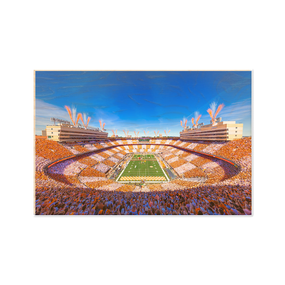 Tennessee Volunteers - Checker Neyland It's Football Time in Tennessee - Vol Wall Art #Canvas