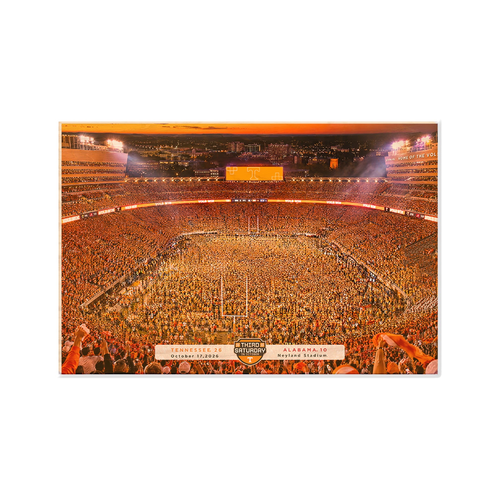Tennessee Volunteers - Third Saturday in October 2026 - College Wall Art #Wood