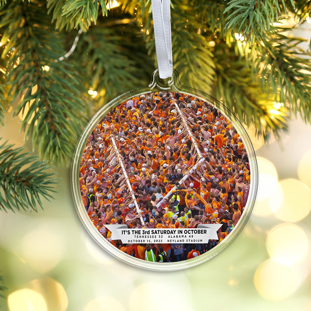Tennessee Volunteers - The Goal Post is Down on the 3rd Saturday in October 2022 Ornament & Bag Tag