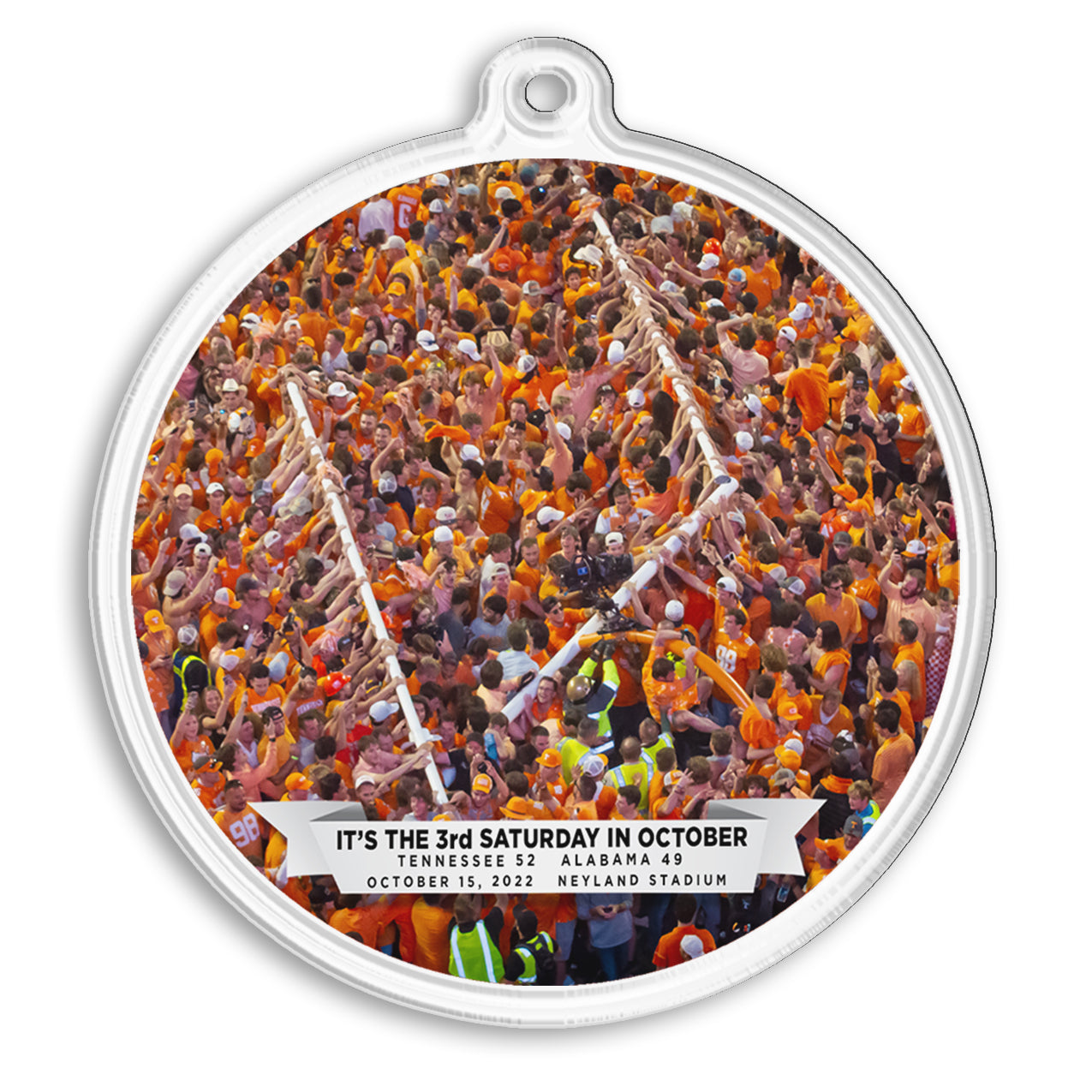 Tennessee Volunteers - The Goal Post is Down on the 3rd Saturday in October 2022 Ornament & Bag Tag