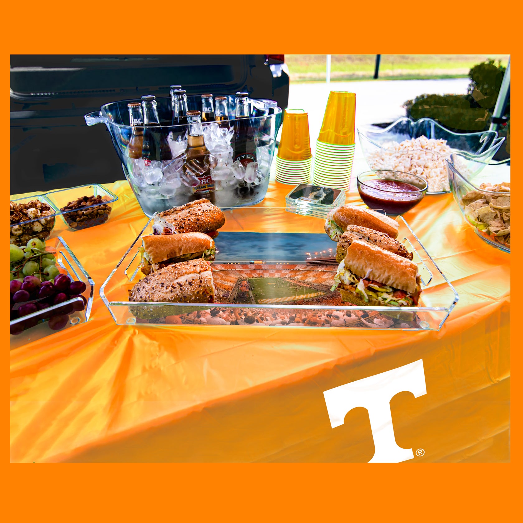 Tennessee Volunteers - Vols Beat the Gators Checkerboard Tray