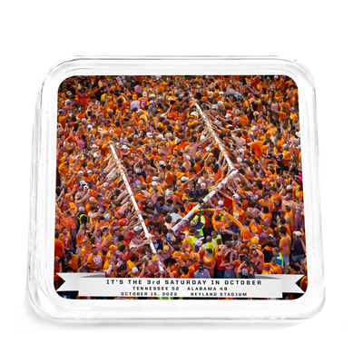 Tennessee Volunteers - The Goal Post is Down on the 3rd Saturday in October Drink Coaster