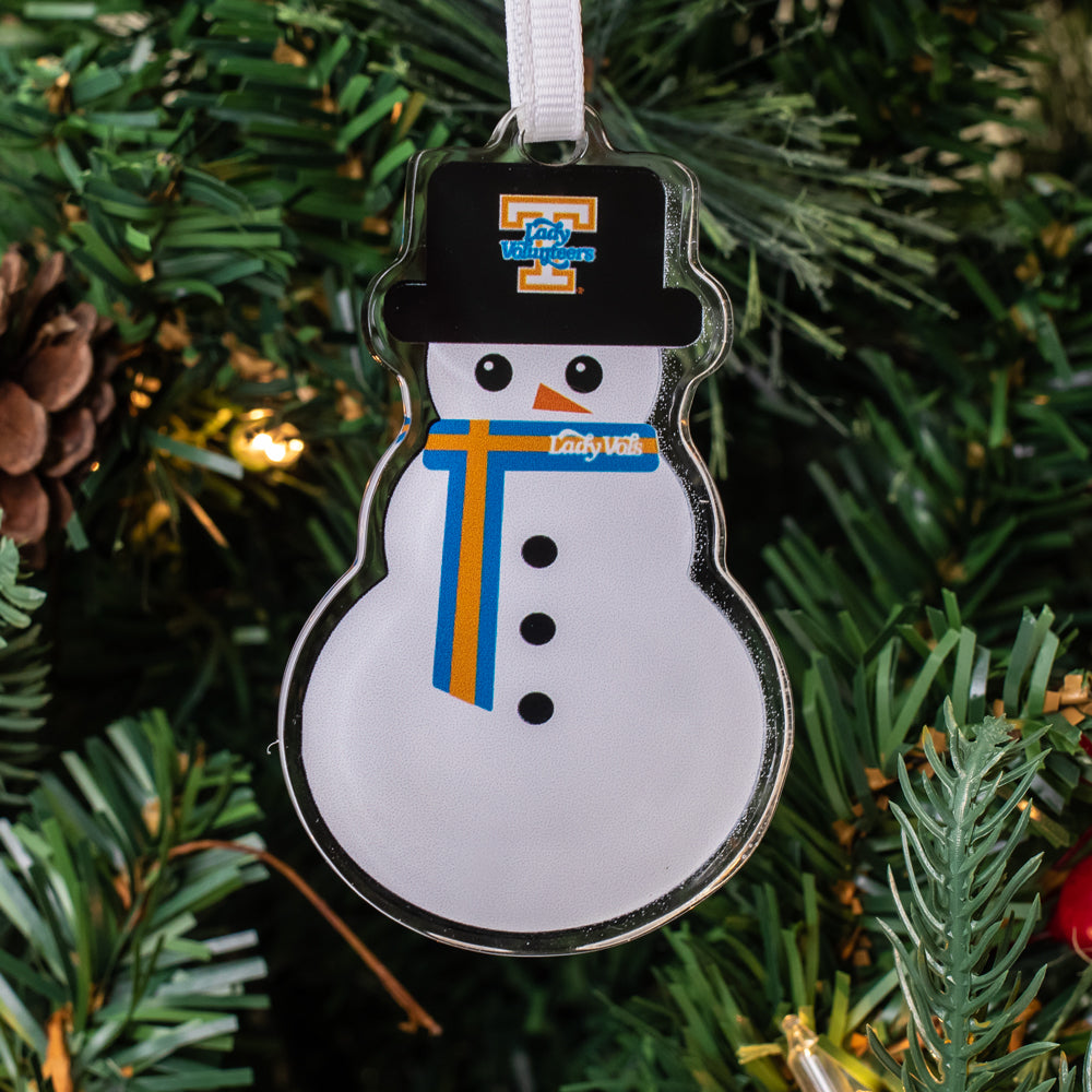 Tennessee Volunteers - Lady Vols Snowman Ornament & Bag Tag