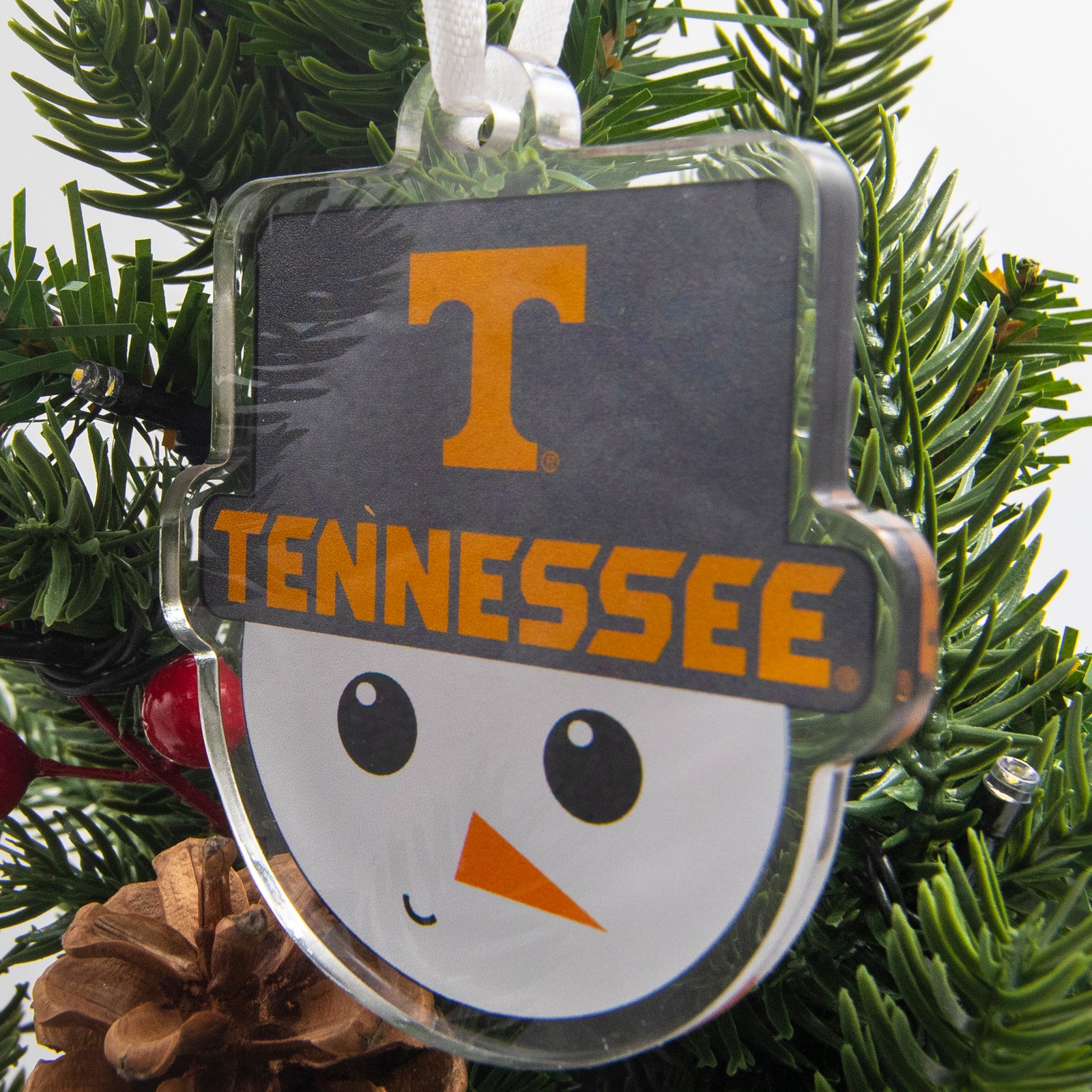Tennessee Volunteers - Tennessee Snowman Head Ornament