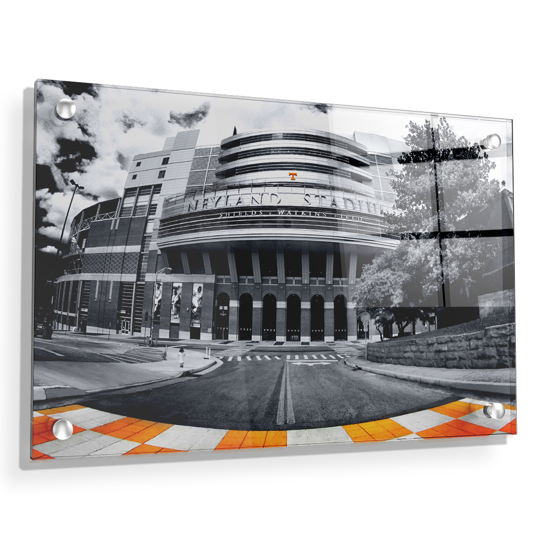 Tennessee Volunteers - Neyland B&W - College Wall Art #Canvas
