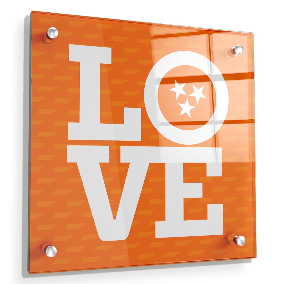 Tennessee Volunteers - TN Love - College Wall Art #Canvas