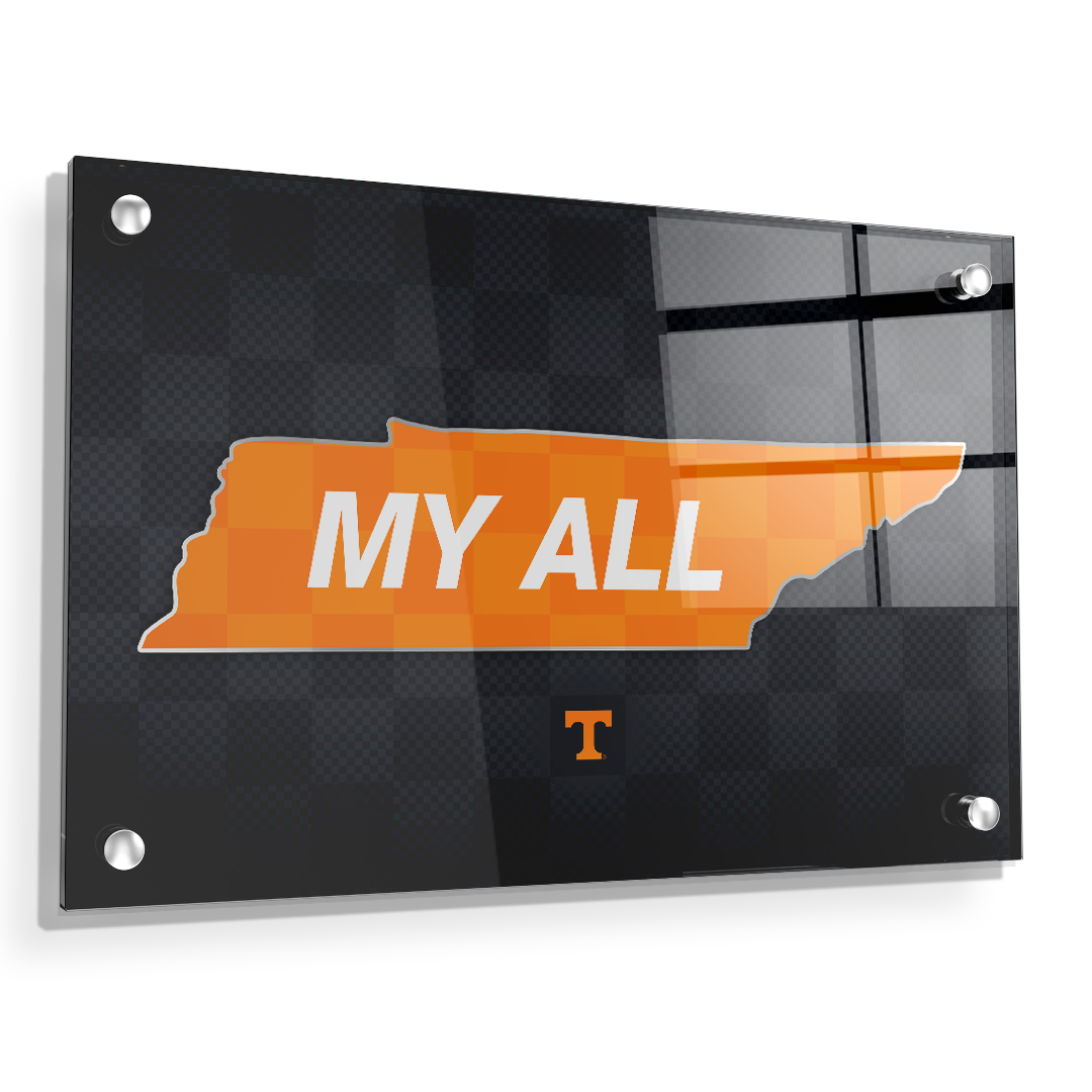Tennessee Volunteers - My All - College Wall Art #Canvas