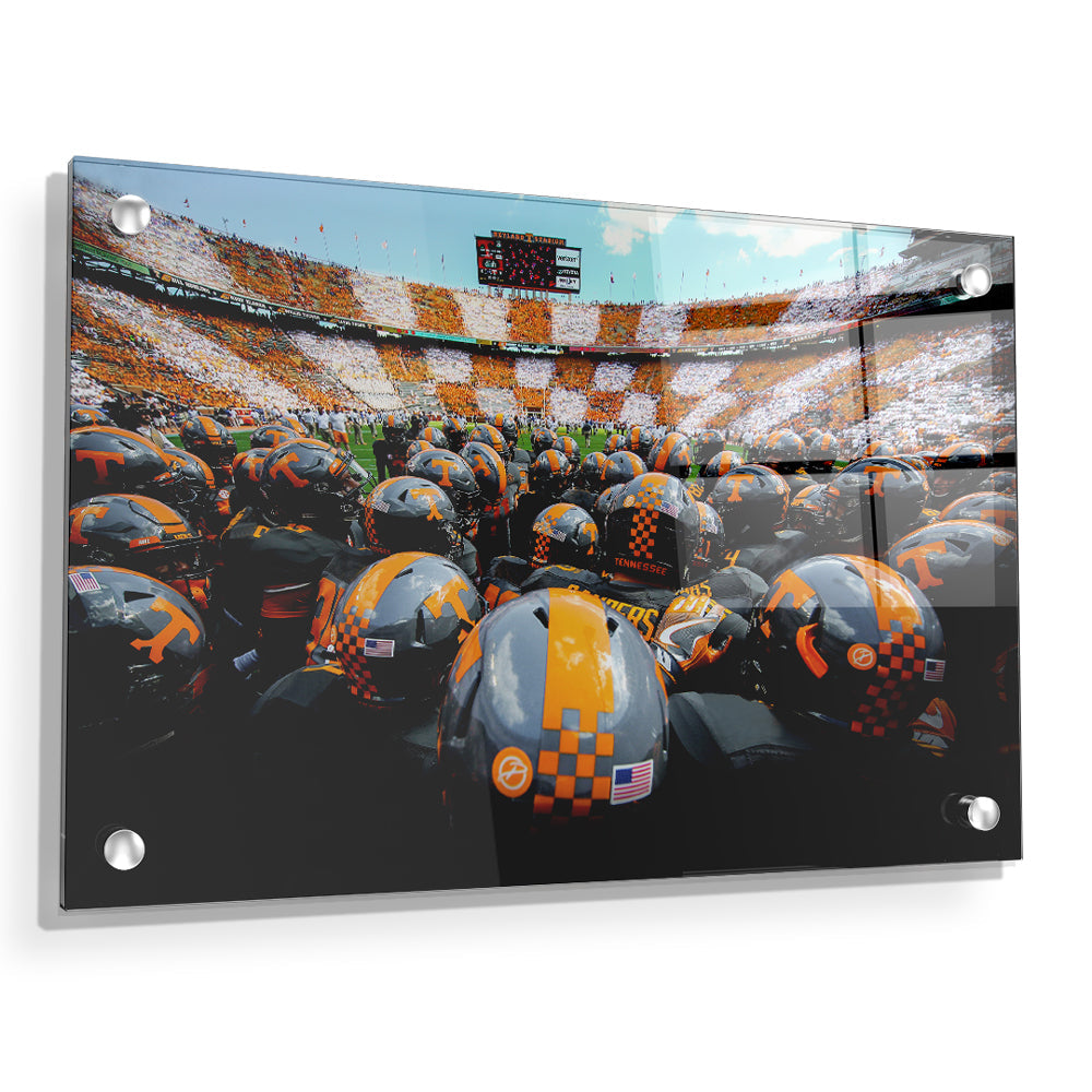 Tennessee Volunteers - Running onto the Field TN - College Wall Art #Canvas