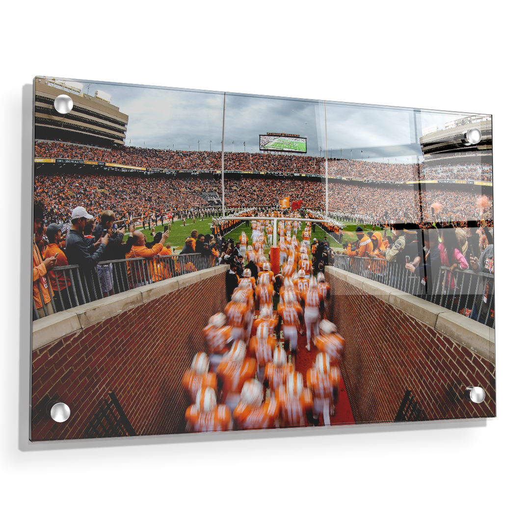 Tennessee Volunteers - Running Onto the Field 2016 - College Wall Art #Canvas