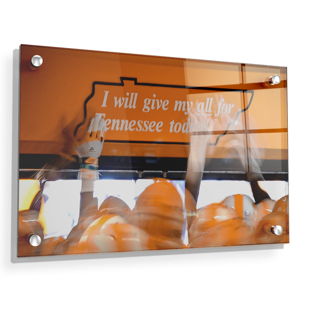 Tennessee Volunteers - Give My All - College Wall Art #Canvas