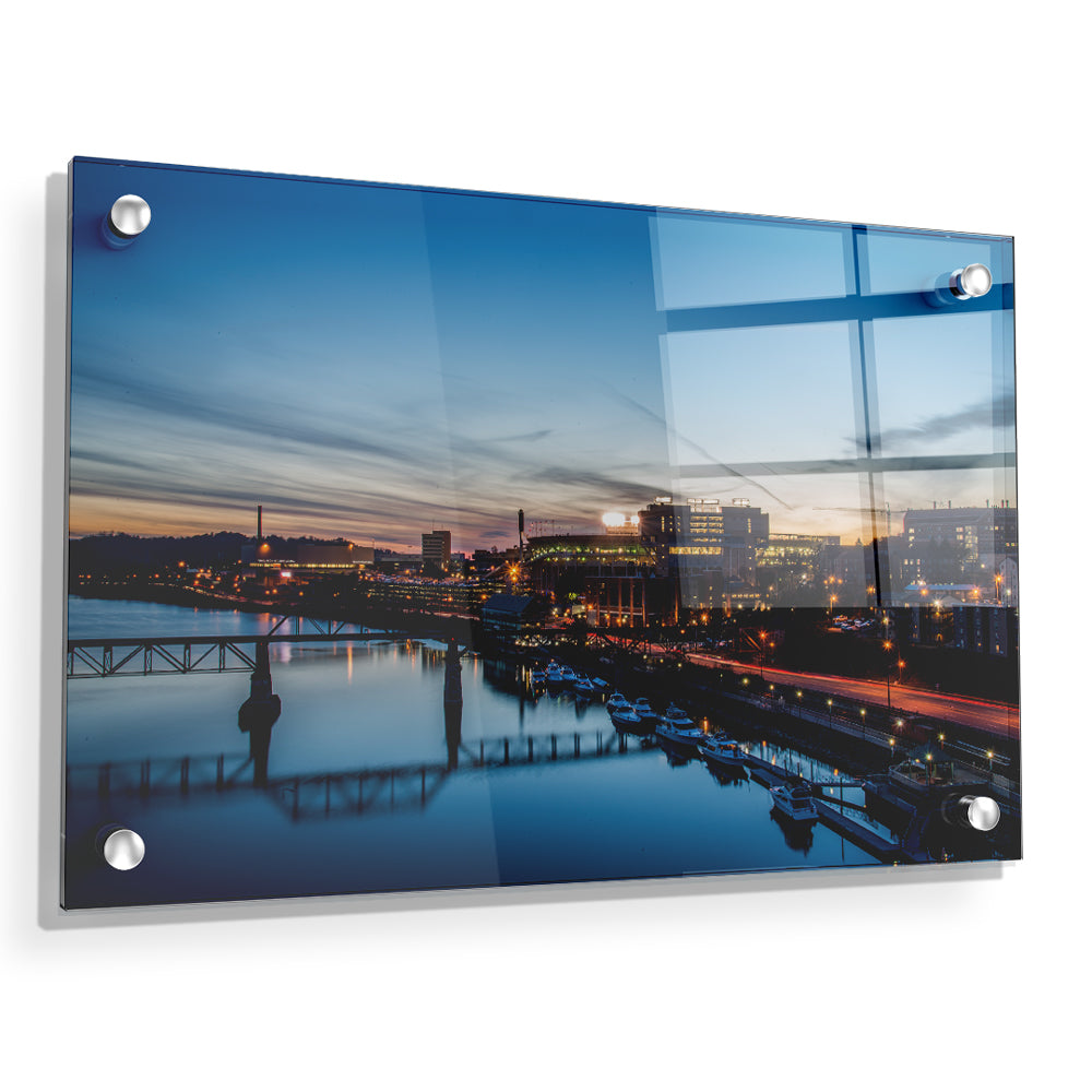 Tennessee Volunteers - River Night - College Wall Art #Canvas