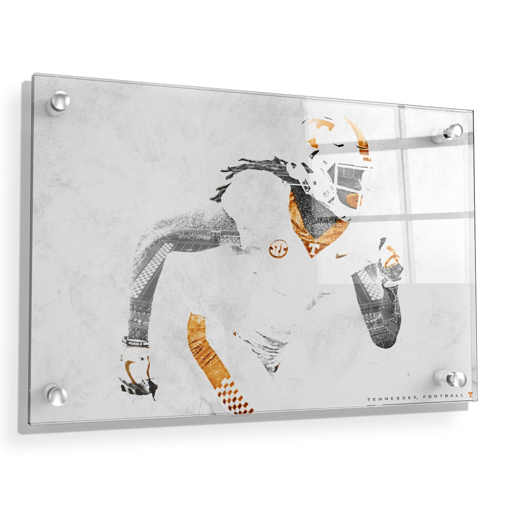 Tennessee Volunteers - Double Exposure T - College Wall Art #Canvas