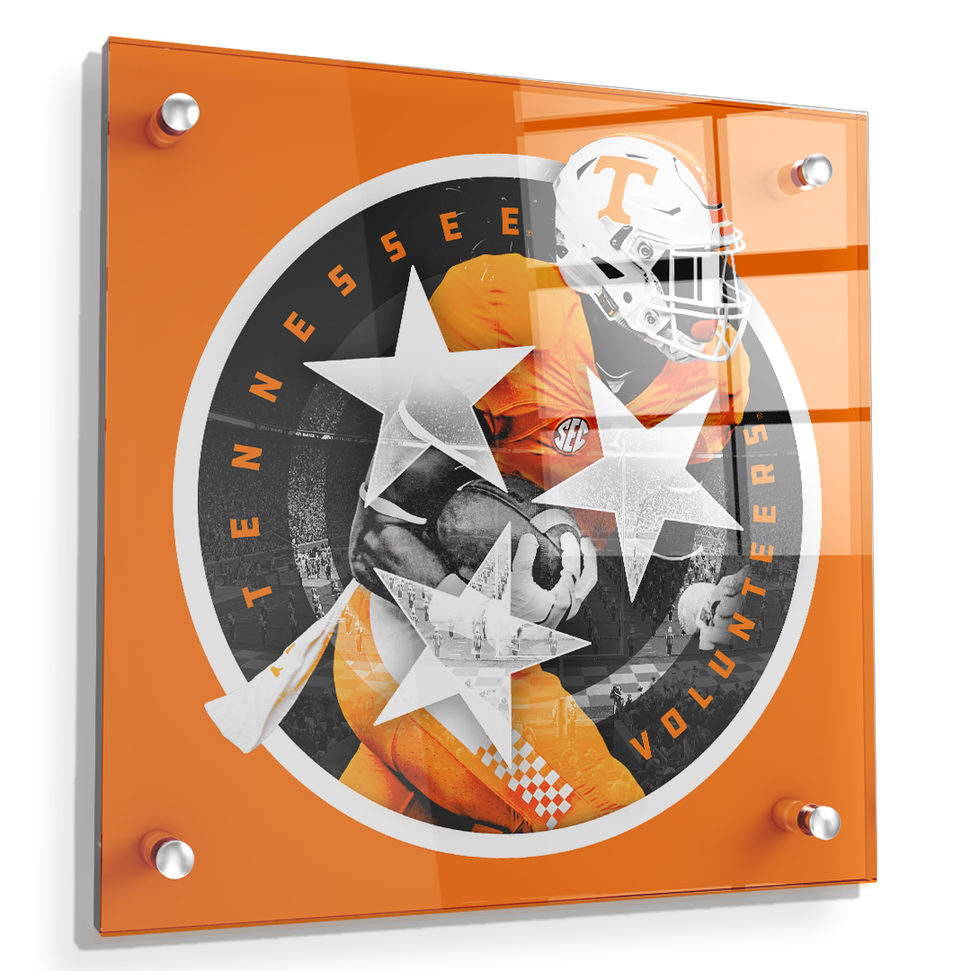 Tennessee Volunteers - Tri Star 2018 Orange - College Wall Art #Canvas