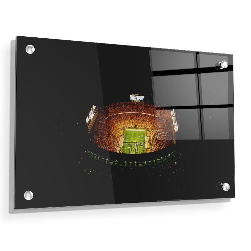 Tennessee Volunteers - Aerial Running Thru the T - College Wall Art #Canvas