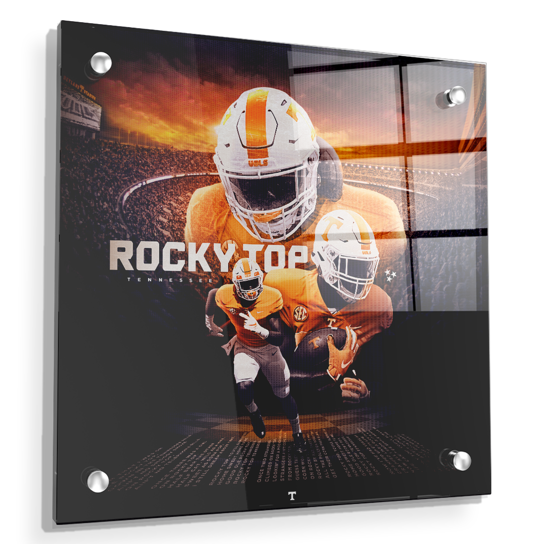 Tennessee Volunteers - Rocky Top Sunset - College Wall Art #Canvas